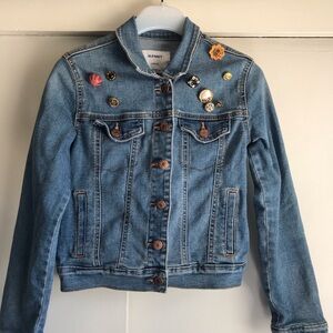 Denim Jacket with Button Accents Old Navy